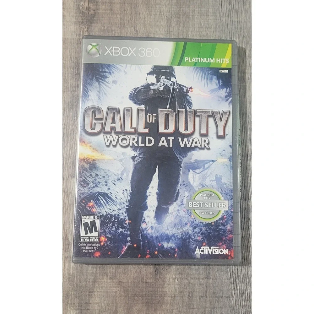 Call of Duty: World at War - Platinum Hits (Xbox 360, 2008) Complete CIB